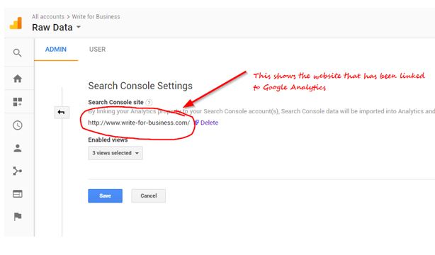 Search Console Settings