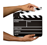 Director's clapboard - Video Script Wriitng