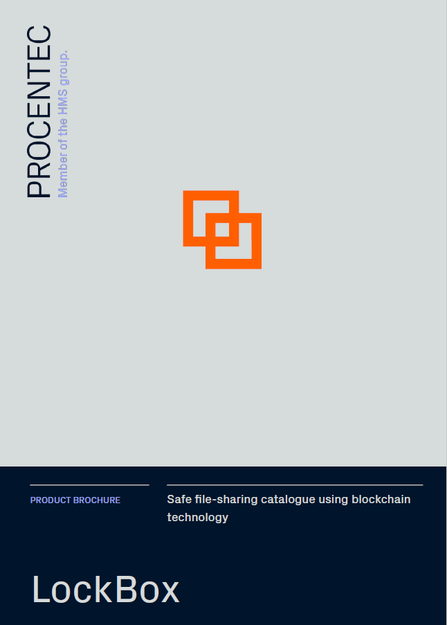 Product brochure front page